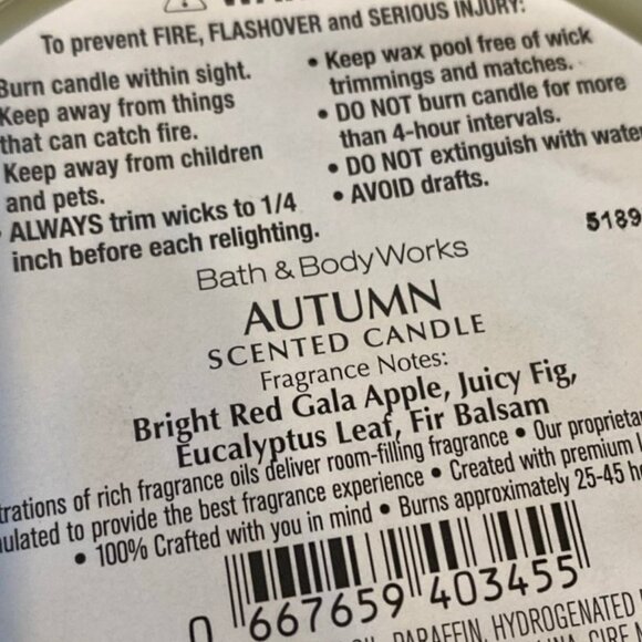 Bath & Body Works “Autumn” & “Leaves” Concentrated Room Sprays X 2 - Picture 7 of 7